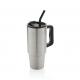 Vaso Embrace deluxe RCS acero inoxidable reciclado de 900ml. Ref.XDP43730-PLATA 