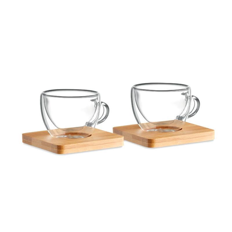 Mecánica precoz Plantando árboles Juego de 2 tazas café de 90ml Belize