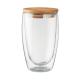 Vaso cristal doble capa 450 ml Tirana large Ref.MDMO9721-TRANSPARENTE 