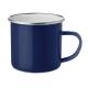 Taza promocional metálica en esmaltado vintage 350ml Plateado Ref.MDMO9756-AZUL 