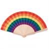 Abanico de madera rainbow Bowfan