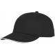 Gorra de 5 paneles con ribete Styx Ref.PF38668-NEGRO INTENSO 