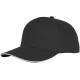 Gorra de 5 paneles con ribete Ceto Ref.PF38674-NEGRO INTENSO 