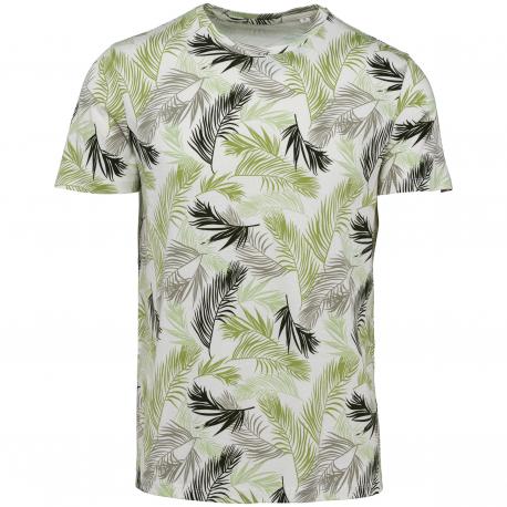 Camiseta ecorresponsable con estampado tropical hombre