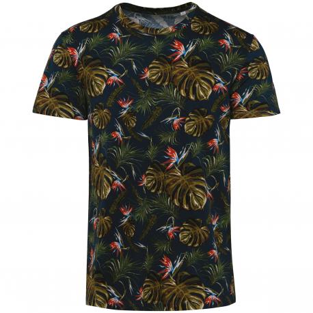 Camiseta ecorresponsable con estampado tropical hombre