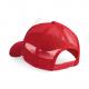 Gorra de rejilla ajustable en la parte posterior infantil Ref.TTB640B-ROJO/BLANCO CLASICO 