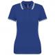 Polo de manga corta para mujer con ribetes contrastados Ref.TTK273-AZUL REAL/BLANCO