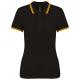 Polo manga corta a rayas mujer Ref.TTK273-AMARILLO NEGRO