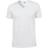 Camiseta de algodón softstyle cuello de pico hombre