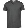 Camiseta de algodón softstyle cuello de pico hombre