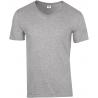 Camiseta de algodón softstyle cuello de pico hombre