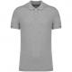 Polo ecorresponsable punto piqué hombre Ref.TTNS207-MOON GREY HEATHER