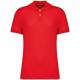 Polo ecorresponsable punto piqué hombre Ref.TTNS207-POPPY RED