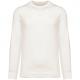 Sudadera ecorresponsable cuello redondo y hombros caídos french terry unisex Ref.TTNS430-IVORY