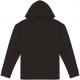 Sudadera ecorresponsable con capucha y hombros caídos french terry unisex Ref.TTNS431-NEGRO