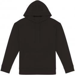 Sudadera ecorresponsable con capucha y hombros caídos french terry unisex