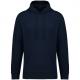 Sudadera ecorresponsable con capucha y hombros caídos french terry unisex Ref.TTNS431-AZUL MARINO