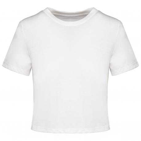 Crop top triblend mujer