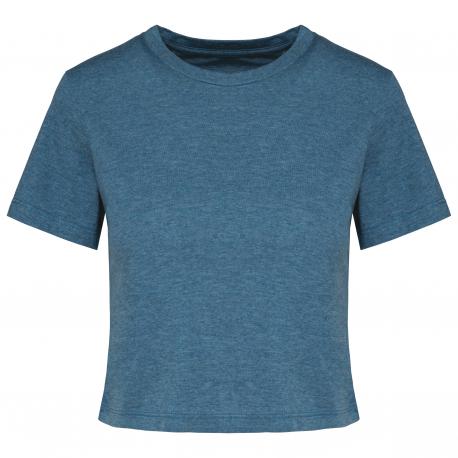 Crop top triblend mujer