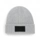 Gorro moderno con parche Ref.TTB442R-GRIS CLARO/NEGRO 