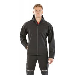 Chaqueta softshell reciclada de 3 capas con capucha hombre