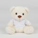 Osito de peluche con camiseta Ref.TTMM030-CREMA