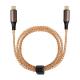 Cable de carga rápida USB C tipo C RGB TEA299 Ref.LITEA299-NEGRO 