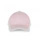 Gorra bicolor 6 paneles Racing Ref.TTKP045-ROSA/BLANCO 