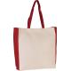 Bolsa bicolor Ref.TTKI0275-NATURAL/ROJO 