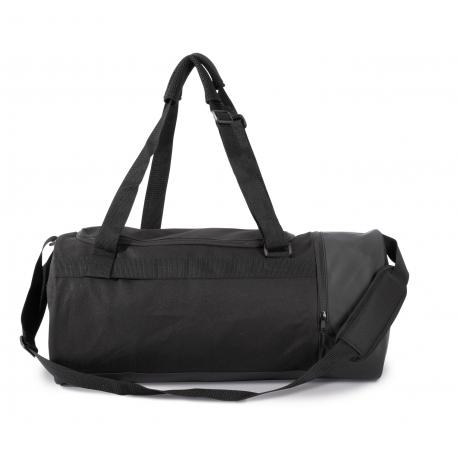 Bolsa de deporte cilíndrica con compartimento separado para calzado