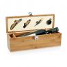 Set de vino suministrado en caja fabricado en bambú zinc y acero inoxidable Syrah