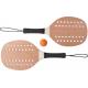 Set de palas de palisandro y pelota Sergio Ref.GI1041512-MARRÓN 