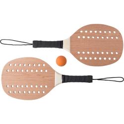 Set de palas de palisandro y pelota Sergio