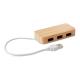 Hub usb de 3 puertos 2 Vina Ref.MDMO9738-MADERA 