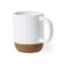 Taza de cerámica/corcho natural Bokun 420ml Ref.6585-BLANCO 