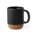 Taza de cerámica/corcho natural Bokun 420ml Ref.6585-NEGRO 