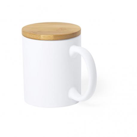 Taza con tapa de bambú de 370ml Yotel