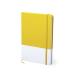 Bloc notas con goma elástica 14,7x21cm Mirvan Ref.6457-AMARILLO 