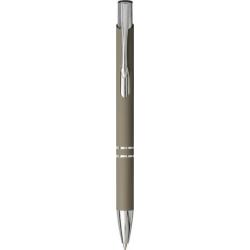 Bolígrafo con empuñadura de tacto suave y mecanismo de presión Moneta
