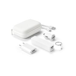Set de batería portátil con adaptadores usb Chargi