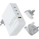 Cargador de viaje de 140 w con cable USB-C PD de 240 w Xtorm xvc2140 gan ultra Ref.PF124397-BLANCO 