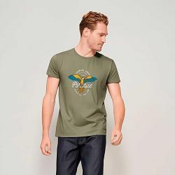 Camiseta de algodón de hombre Pioneer 175g/m2