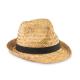 Sombrero de paja natural Montevideo Ref.MDMO9844-NEGRO 