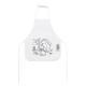 Delantal infantil para colorear en tejido sin tejer 80 gm² Nilo Ref.PS99834-BLANCO 