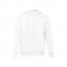 Sudadera unisex con cremallera y capucha. Blanco Thc amsterdam wh