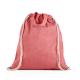 Mochila con algodón reciclado 70% y poliéster 30% rpet 140 gm² Rissani Ref.PS92936-ROJO 