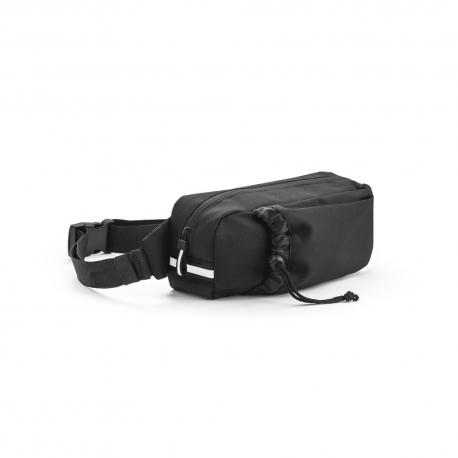 Riñonera 300d poliéster reciclado y 600d poliéster reciclado con elementos reflectantes Delfos pouch