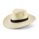Sombrero de paja natural con cinta de poliéster Edward poli Ref.PS99084-NEGRO 