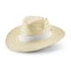Sombrero de paja natural con cinta de poliéster Edward poli Ref.PS99084-BLANCO 