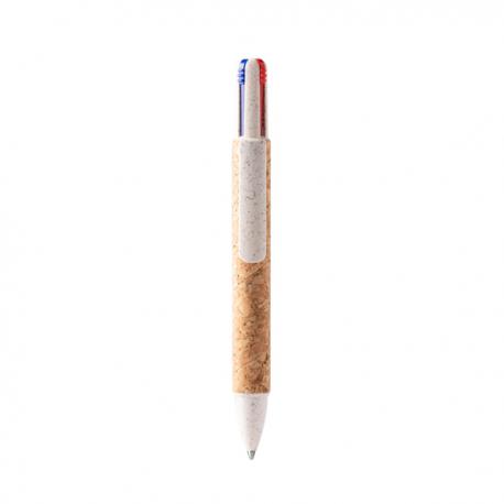 Bolígrafo de 4 tintas con pulsador retráctil CORLES